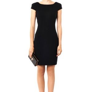 Diane Von Furstenberg Helen cap-sleeve v-back dress black